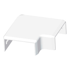 Поворот 90° Kopos LHD 40X20, 8633 (HB), белый