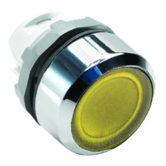 Кнопка ABB MP1-21Y без фиксации с индикацией желтая [1SFA611100R2103]