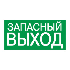 Самоклеящаяся этикетка IEK 100х50 мм, ЗАПАСНЫЙ ВЫХОД [YPC30-105ZAPV]