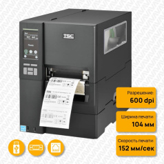 Термотрансферный принтер TSC MH641P, 600 dpi, USB, Ethernet, Wi-Fi READY, Touch LCD [MH641P-A001-0302]