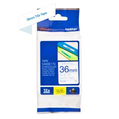 Картридж Brother TZe-263, 36 мм, синий на белом [TZe263]