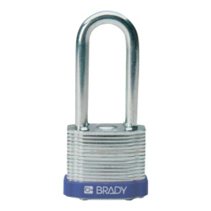 Замки стальные ламинированные Brady, стальные дужки, 51 мм, Ø 6.5 мм, синие, 6 шт [gws814104]