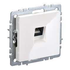 Розетка компьютерная RJ45 IEK BRITE кат. 6 РК11-БрБ белый [BR-K10-2-K01]