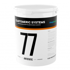 Антистатическая акриловая краска Elastomeric 77 Antistatic, серая, 5 л