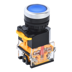 Кнопка управления IEK D8-11 Ø 22 мм, 1NO+1NC, синяя [BBT30-11-3-22-K07]