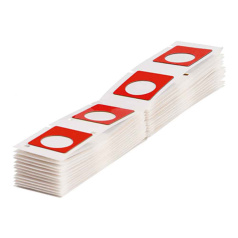 Объемные этикетки Brady M7‐5‐7593‐RD полиэстер, 30 х 40 мм, красный, 100 шт [brd312017]