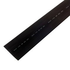 Термоусаживаемая трубка Rexant 80.0/40.0 мм, черная, усадка 2:1, с подавлением горения, нарезка по 1 м [25-0080]