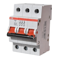 Рубильник ABB 3п E203r 16A рычаг красный [2CDE283001R0016]