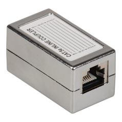 Проходной адаптер ITK категория 5E FTP, тип RJ45-RJ45, серый [CS70-1C5EF]