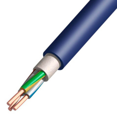 Кабель силовой медный ППГнг(А)-HF, 3х4 мм², ОК (N PE), 660 В [2114]