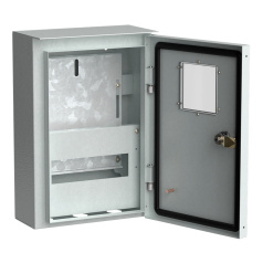 Корпус металлический коттеджный IEK TITAN ЩУРн-1/9, 370х250х135 мм, IP54, серый [MKM24-N-009-54-ZO]