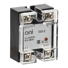Реле твердотельное OSS-2 ONI 60А 380В AC 3-32В DC [OSS-2-3-60-B]