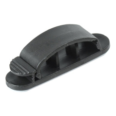 Клипса самоклеящаяся IEK КС-3, черная (12 шт) [UHP41-3-K02]