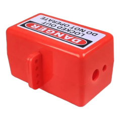 Блокиратор штепсельных разъемов и пневмомагистралей, ABS-пластик, Ø от 9.5 до 18.2 мм, 170х95х97 мм, красный [gwrD31]