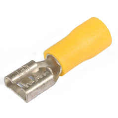 Разъем кабельный плоский изолированный «мама» КВТ РПИ-М 6.0-(6.3) с ПВХ манжетой [47514]