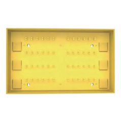 Станция для хранения, на 48 замков, 6 карманов для бирок, 1000x600x120мм, желтый [gwrX12-2]