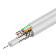 Кабель ККСВ-В Rexant 4х0.5 мм, белый, бухта 100 м [01-4021]