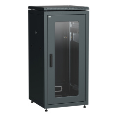 Шкаф сетевой 19" ITK LINEA N 24U 600х600 мм, чёрный [LN05-24U66-G]