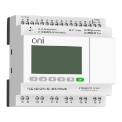 Модуль коммуникационный (модуль ПЛК) 430 ONI ЦПУ 4 DI 8 UI 6 TO 24В DC EP [PLC-430-CPU-12U06T-1DC-00]