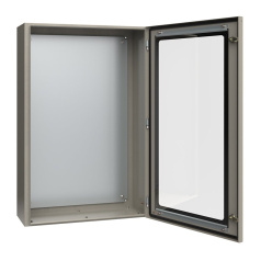 Корпус металлический IEK ЩМП-5-0, 1000х650х285 мм, У2, IP54, прозрачная дверь, серый [YKM11-05-54-1]