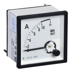 Амперметр IEK Э47 10А класс точности 1.5, 72 х 72 мм [IPA10-6-0010-E]