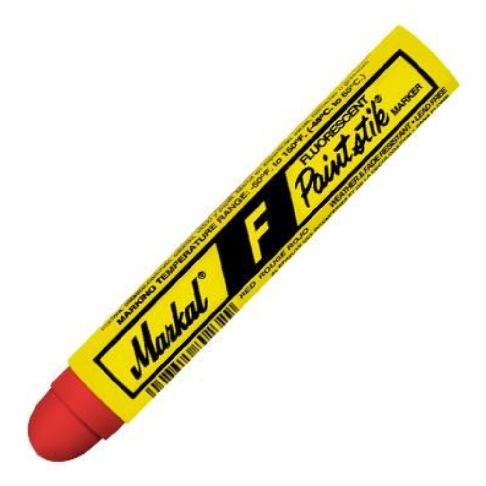 Твердый маркер-краска Markal F Paintstik, флуоресцентный красный, 17 мм [82832]