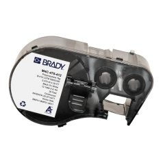 Вставки неклеевые Brady M4C-375-412 полипропилен, 9.53 мм х 6.1 м, черный на белом [brd170725]