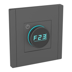 Термостат электронный FP352 IEK «FORTE&PIANO» с индикатором, серый [FP-RT11-K03]