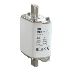 Плавкая вставка предохранителя ППНИ-33 IEK габарит 00, 4А [DPP10-004]