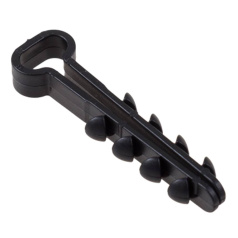 Дюбель-хомут нейлоновый прямоугольный Rexant 5-8 мм, черный (100 шт) [07-4609]