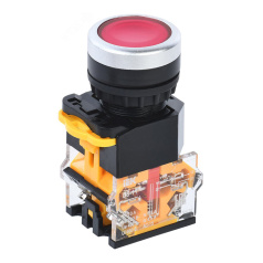 Кнопка управления IEK D8-11 Ø 22 мм, 1NO+1NC, красная [BBT30-11-3-22-K04]