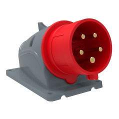 Вилка стационарная IEK MAGNUM ССИ-525 32А-6ч/200/346-240/415В 3P+PE+N IP44 [PSN52-032-5]