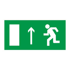 Самоклеящаяся этикетка IEK 100х50 мм, Направление к эвакуационному выходу прямо [YPC30-105NEV-PRM]