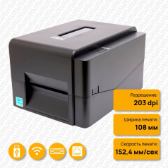 Термотрансферный принтер TSC TE210, 203 dpi, USB, Internal Ethernet, Wi-Fi [99-065A301-S1LF00]