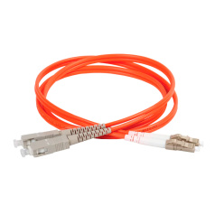 Оптический коммутационный шнур ITK MM, 50/125 (OM2), SC/UPC-LC/UPC, Duplex, 3 м, оранжевый [FPC50-SCU-LCU-C2L-3M]