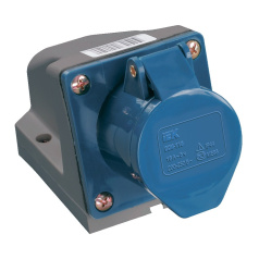 Розетка стационарная IEK ССИ-123 2P+PE 32А 200-250В IP44 [PSR11-032-3]
