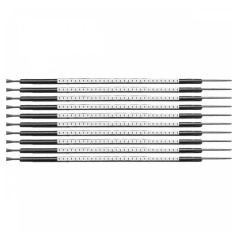 Клипсы для проводов Brady SCN-05-1 диаметр 1.4-1.8 мм легенда "1", белые, 300 шт [brd133051]