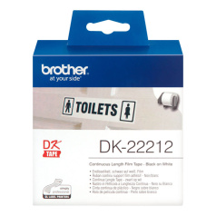 Лента Brother DK22212 непрерывная 62 мм х 15,24 м, белая