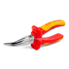 Длинногубцы диэлектрические КВТ ПРОФИ, 160 мм, изогнутые [79220]