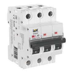 Автоматический выключатель IEK ARMAT M10N 3P L 40А [AR-M10N-3-L040]