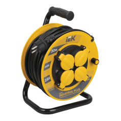 Удлинитель на катушке УК30 IEK INDUSTRIAL plus, 2P+PE 3х1.5 мм², 30 м [WKP15-16-04-30-44]