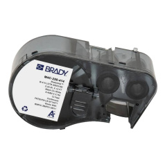 Этикетки Brady M4C-250-414 полиэстер, 6.35 мм х 3.66 м, чёрный на белом [brd170727]