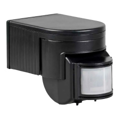 Датчик движения IEK ДД 012, 1100 Вт, 180°, 12 м, черный, IP44 [LDD10-012-1100-002]