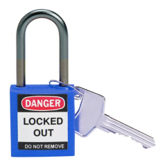 Замки нейлоновые компактные Brady, алюминиевые дужки, 38 мм, Ø 4.7 мм, синие, 6 шт [gws814124]