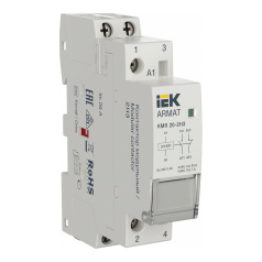 Контактор модульный IEK ARMAT KMR 20А 24В AC/DC 2НЗ [AR-KMR20-020-02-024]