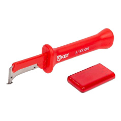 Нож электрика диэлектрический КВТ НМИ-11 ПРАКТИК с малой пяткой [86566]