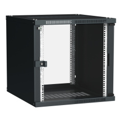 Шкаф настенный ITK LINEA WE 9U 550х350 мм, чёрный [LWE5-09U53-GF]
