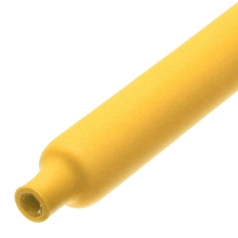 Термоусадочная трубка клеевая КВТ ТТК-6/2 желтая, усадка 3:1, нарезка по 1 м [102413]