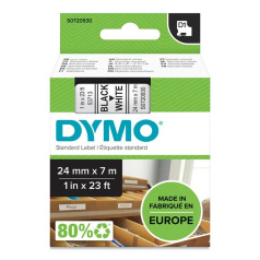 Картридж Dymo S0720930/53713, 24 мм, черный на белом