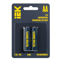Аккумулятор Ni-MH AA IEK GREEN, 2700мАч, 2 шт [AAK-NIMH-06-2700-L02]